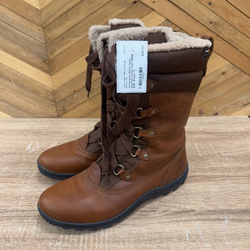 Timberland- Mount Hope insulated winter boot- MSRP $199 : Brown -women-11