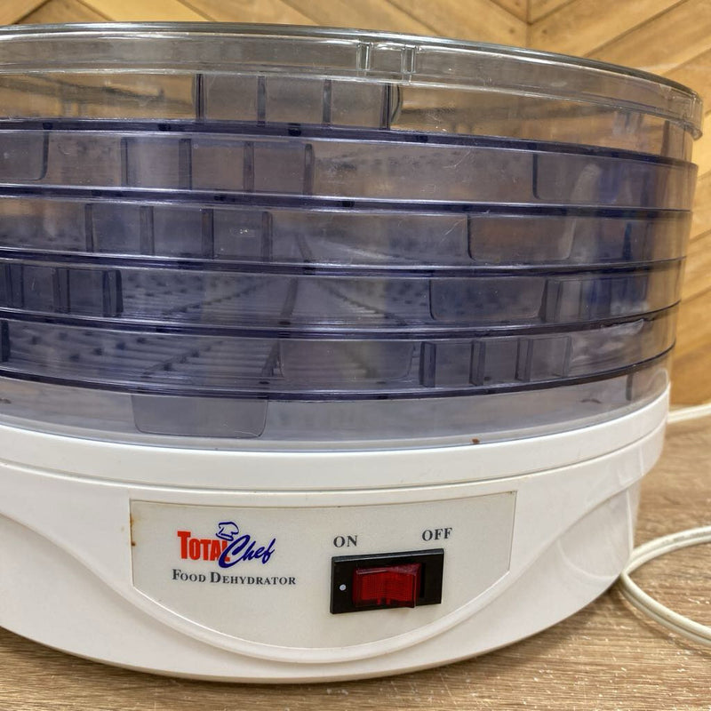 Total Chef - Countertop Food Dehydrator - MSRP $100: White/Clear--5 Tray