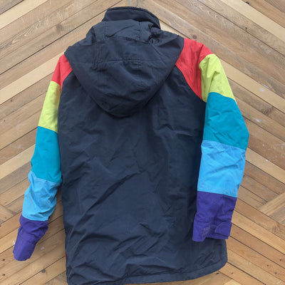 Burton - Kid's Ski Jacket - MSRP $185: Black/Rainbow-children-XL