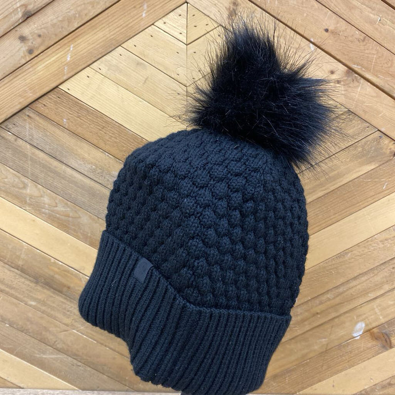 Lululemon - Black Pom Pom Knit Beanie - MSRP $58: Black-unisex-