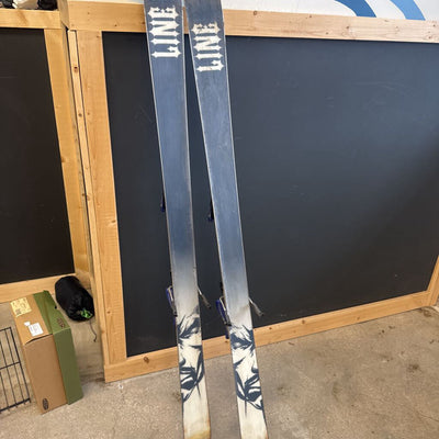 Line- Maverick downhill skis with salomon binding- MSRP compared $699: Gream --150 cm