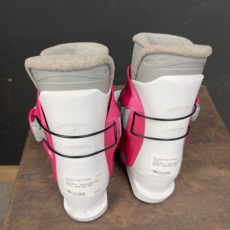 TechnoPro - G30 Downhill Ski Boots -: white pink -children-20.5