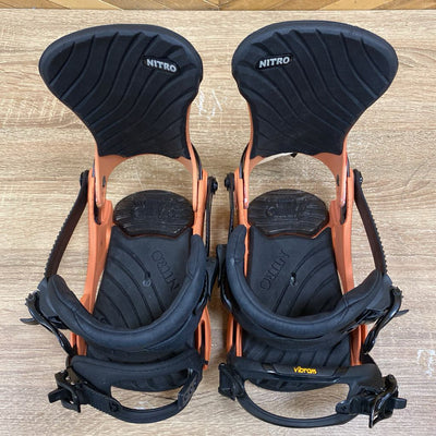 Nitro - Ivy Women's Snowboard Bindings - MSRP $360: Orange and Black-unisex-