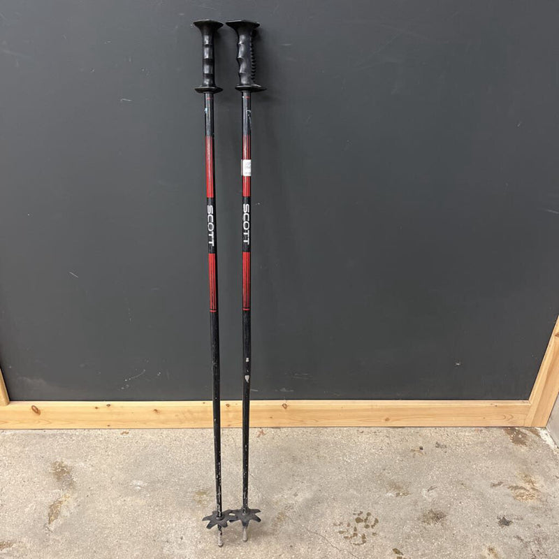 Scott - Downhill Ski Poles: Black/Red--120cm