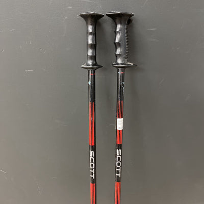 Scott - Downhill Ski Poles: Black/Red--120cm