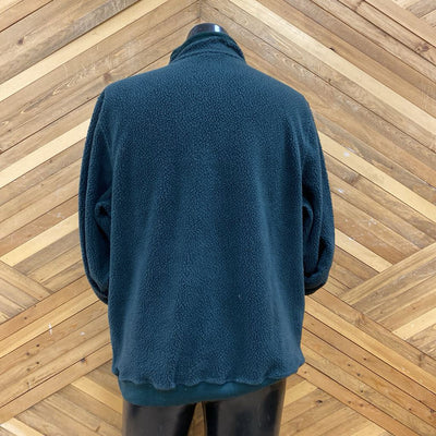 Patagonia - Men's Shearling Button Fleece Pullover - MSRP $199: Green-men-LG