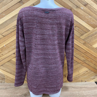 Columbia - Women's Knit Crewneck Sweater - MSRP $: Maroon-women-LG