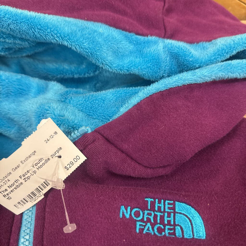 The North Face Purple Zip-Up Hoodie: purple-children-10