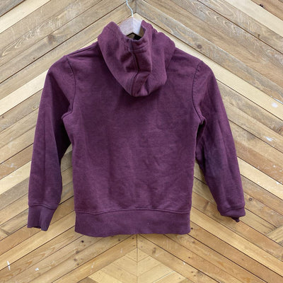 Hurley Kids Hoodie with Gradient Logo: maroon-children-7/8