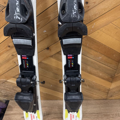 Head - Supershape Team R Era 2.0 Kids Downhill Ski - Tyrolia Sympro Bindings - MSRP $330: White/Red/Yellow--87cm