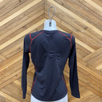 Helly Hansen- women's base layer top- MSRP $70: Grey Red -women-SM