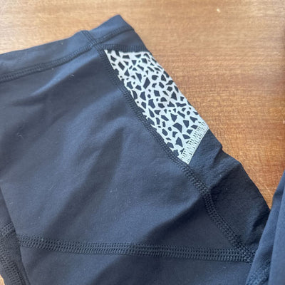 Lululemon - Women's Cropped Leggings w/ Pockets: Black/White-women-6