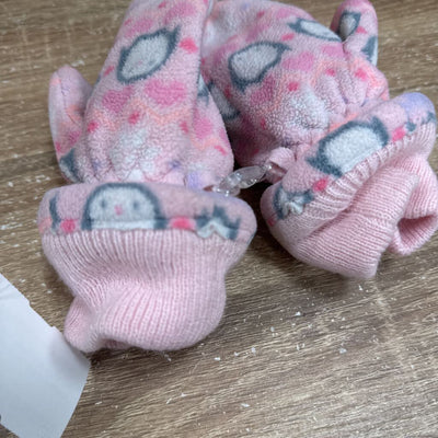 The Children's Place - Kids Fleece Penguin Mitts: Pink-children-2T-3T