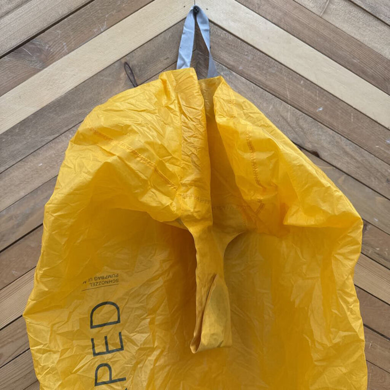 Exped - Schnozzel Pumpbag UL Roll-Top Sack - MSRP $60: Yellow--MD