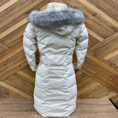 Columbia- Women's Snow Jacket XS with Faux Fur Hood- MSRP $199: cream-women-extra small