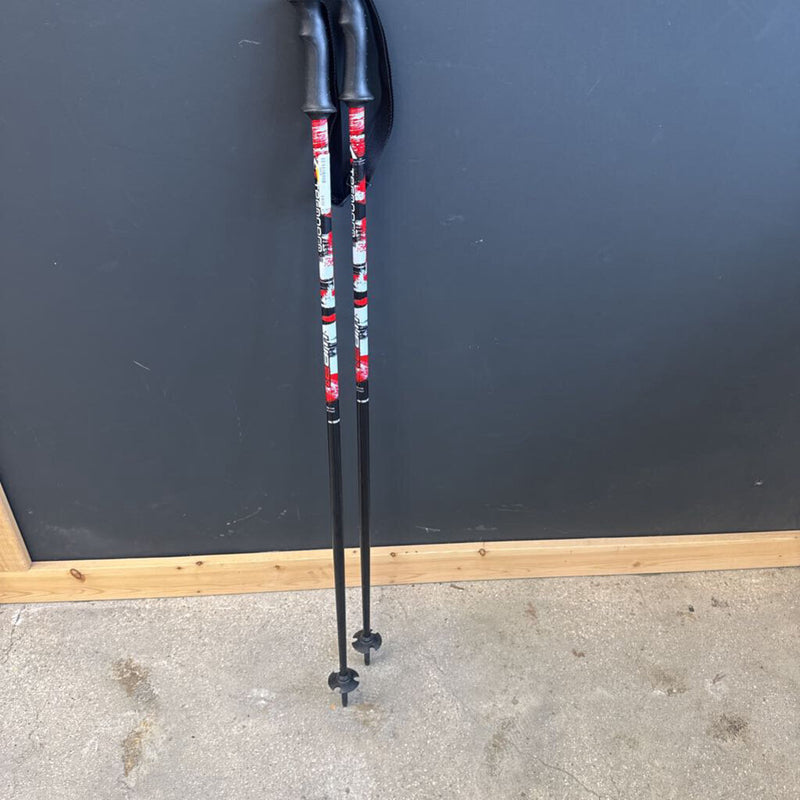 Tecnopro - cross country ski poles : black red --