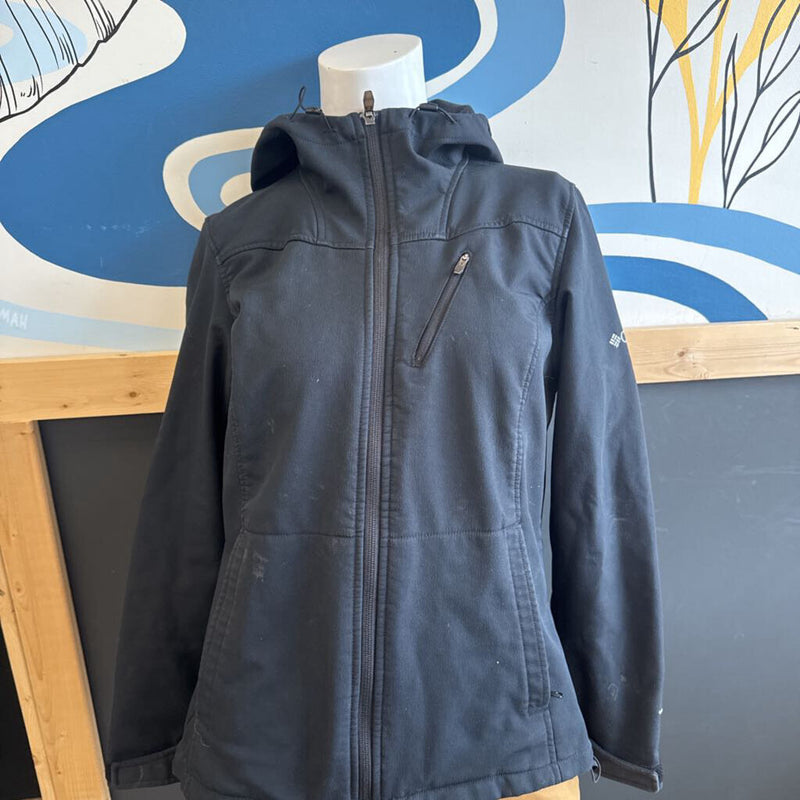 Columbia Black Softshell Jacket: black-men-medium