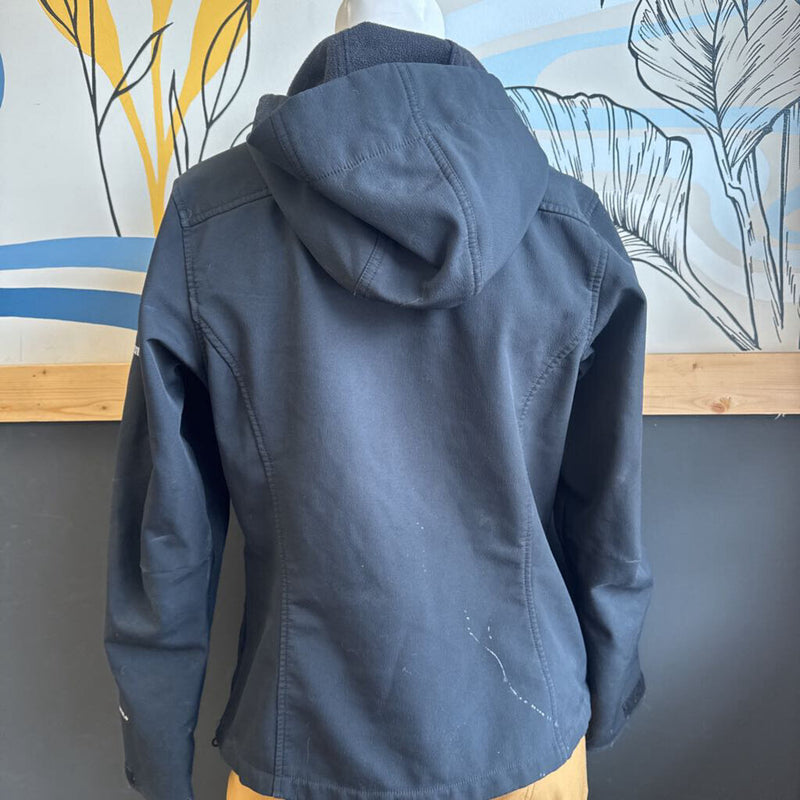 Columbia Black Softshell Jacket: black-men-medium