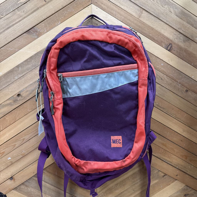 MEC Purple Backpack with Orange Trim: Purple-unisex-