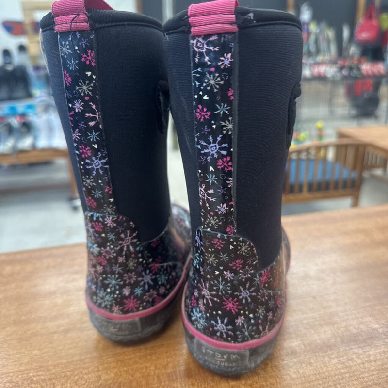 Storm by Cougar- Waterproof Snow Boots- MSRP $99: Black with snowflake pattern-girls-10t