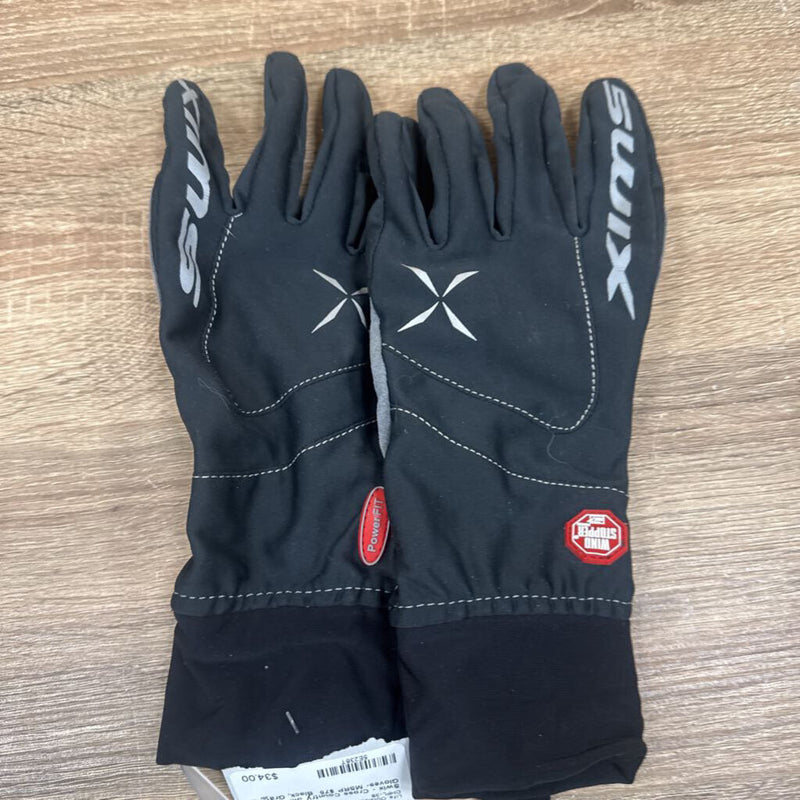 Swix Ski Gloves: Black, Gray-unisex-