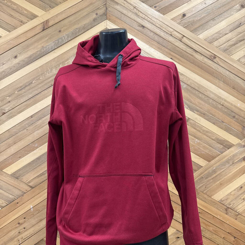 The North Face Red Hooded Sweatshirt: red-men-MD