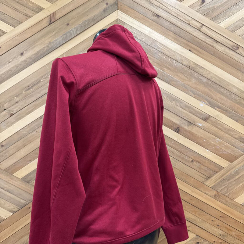 The North Face Red Hooded Sweatshirt: red-men-MD