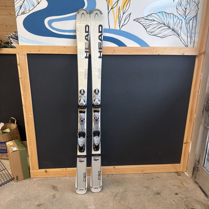 Head- c90 downhill ski with tyrolla bindings: off white --122