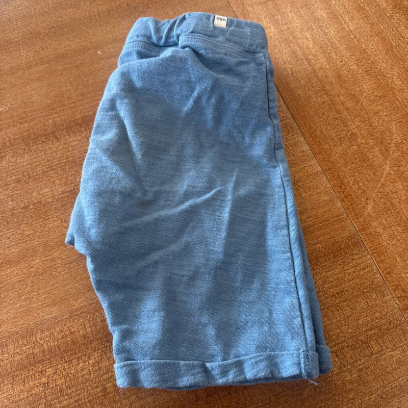 Mini Mioche- Cloud Slouchy Shorts- MSRP $36: Blue-children-4Y