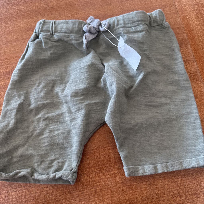 Mini Mioche- Cloud Slouchy Shorts- MSRP $36: Green -children-4Y