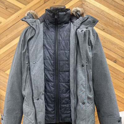 Michael Khors- down men's parka- MSRP compared $559: Grey -men-xs