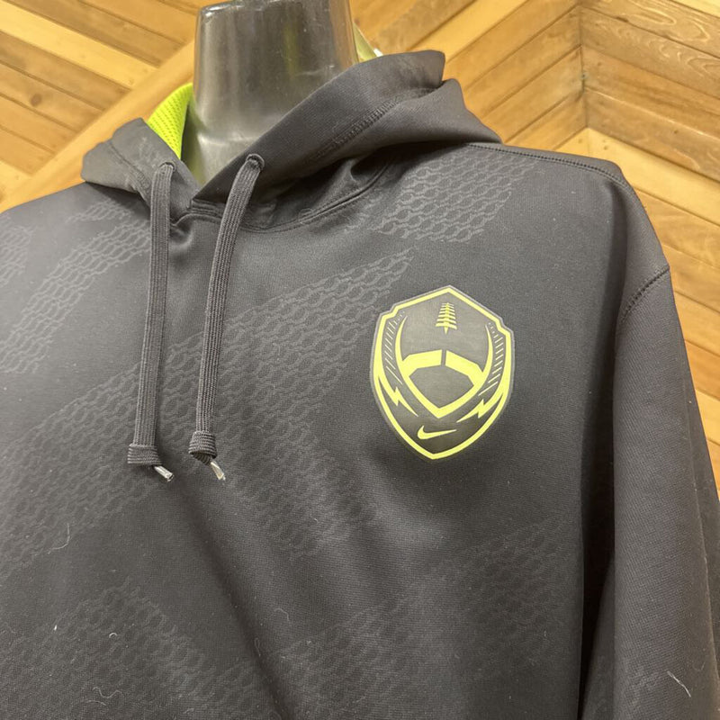 Nike- Therma fit hoodie- MSRP $150: Black Green -men-XXL