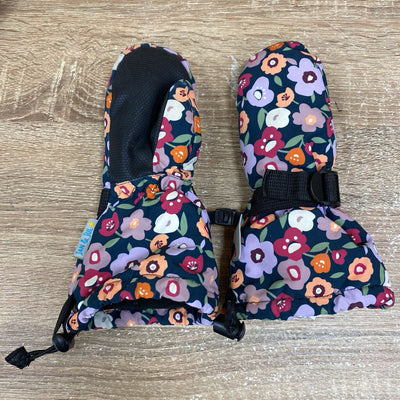 Jan & Jul - Kids Floral Winter Mitts - MSRP $28: Navy/Purple/Pink/Orange-children-SM (2-4Y)