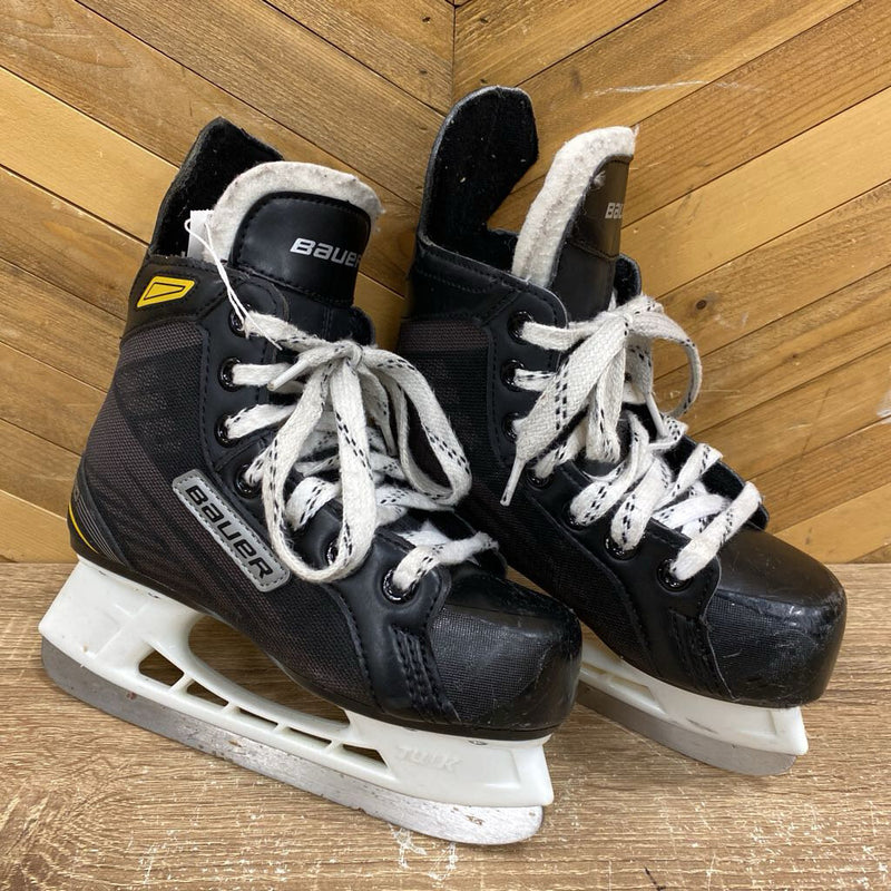 Bauer - Supreme Pro Youth Hockey Skates - MSRP comp $130: Black/Yellow-children-13T