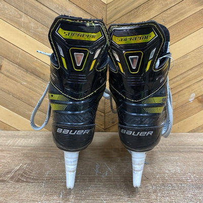 Bauer - Supreme Elite Junior Hockey Skates - MSRP $200: Black/Gold-children-2.5D