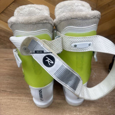 Rossignol - Kelia 60 Women's Downhill Ski Boots - MSRP $260: White/Green-women-22-23.5