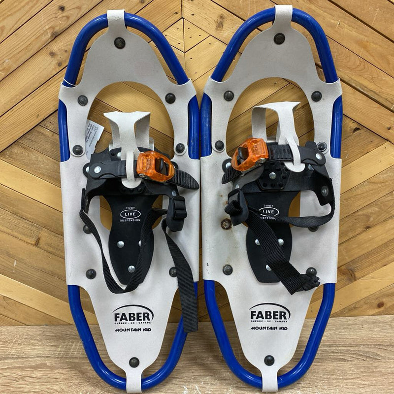 Faber- Mountain Kid snowshoes- MSRP $109 : white blue --20