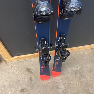 Head- Pure Joy 10 Downhill Skis with Salomon bindings- MSRP $715: blue/red--163