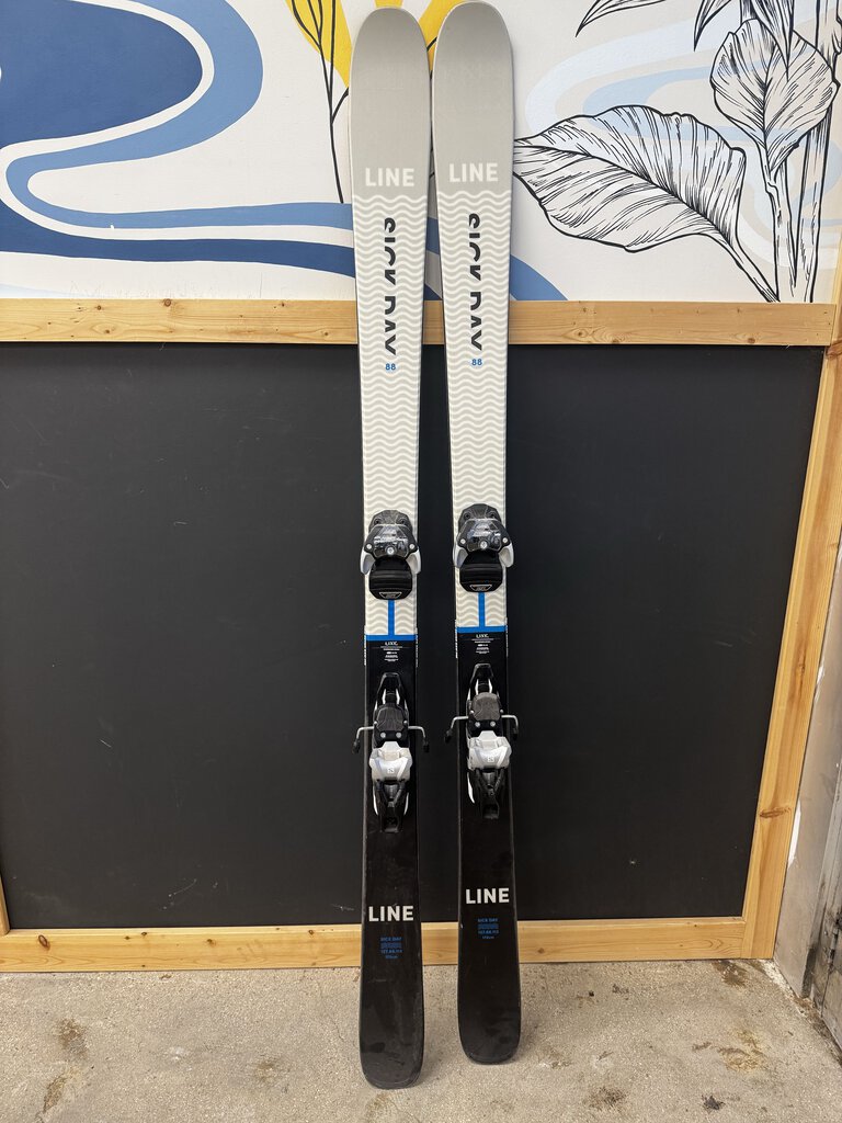 Line - Sick Day 88 Downhill Skis - Salomon Warden MNC 11 Bindings - MSRP $500+$200: White/Black/Blue--172cm