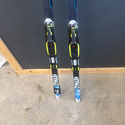 Rossignol Zymax SK160 with Fishcer Race NNN Skate bindings. MSRP $300: Black/Blue--160