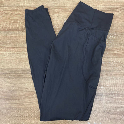 Women's Full Length Black Leggings : Black-women-LG