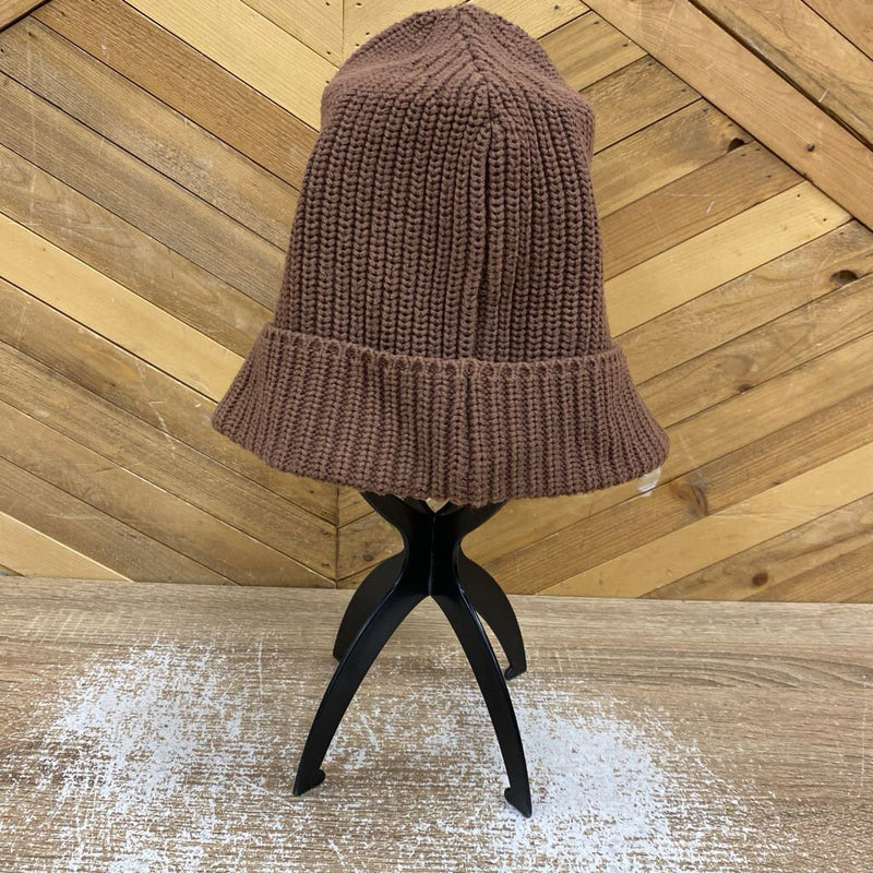 Kindly Knitted Brown Beanie: Brown-unisex-