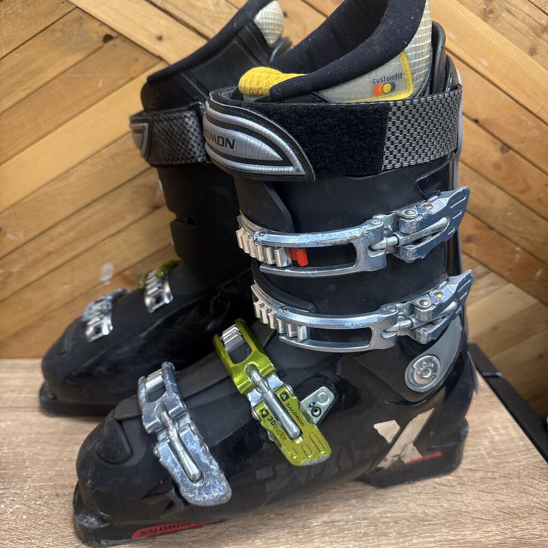 Salomon - XWave Downhill Ski Boots - MSRP $400: Black Silver -men-26-26.5