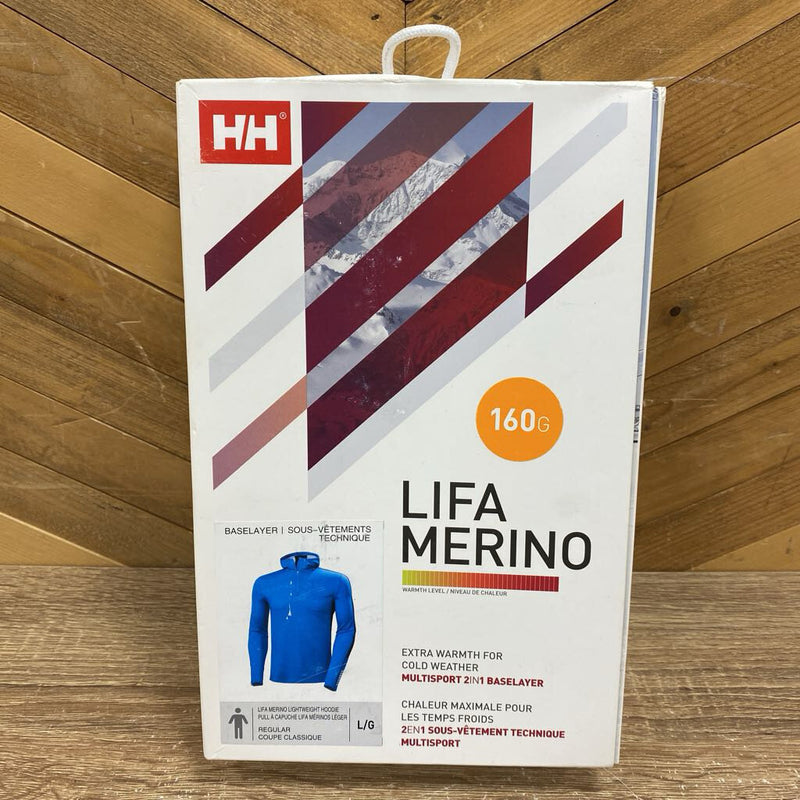 Helly Hansen - Lifa Merino - MSRP $120: Blue-men-LG