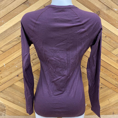 Smartwool - Women's All Season Baselayer Top - MSRP $90: Violet-women-SM