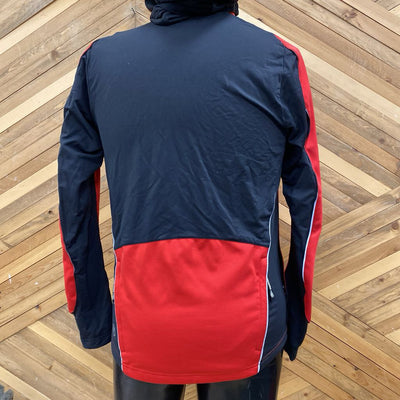 Novara - Men's Zip Cycling Jacket: Red/Black-men-MD