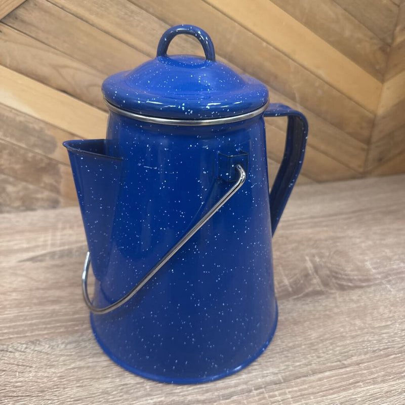 Enamel Camp- Coffee Percolator- MSRP $45: Blue--