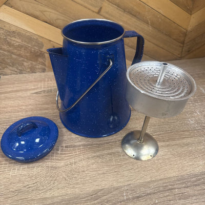 Enamel Camp- Coffee Percolator- MSRP $45: Blue--