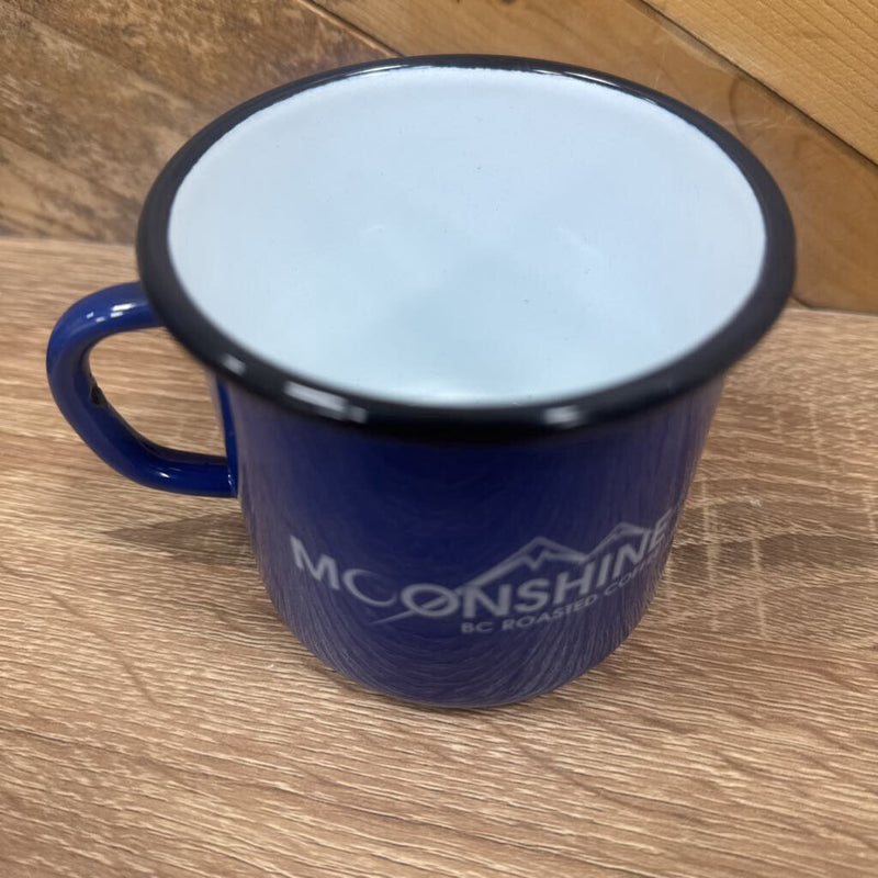 Enamel Camp Mug - Moonshine Roasted Coffee : Blue--