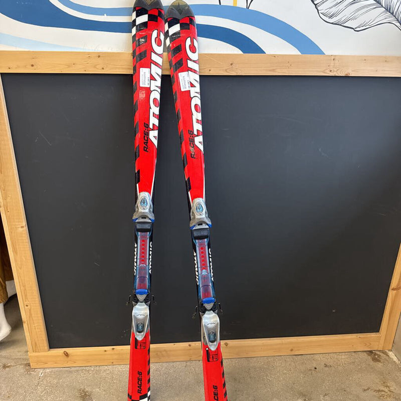 Atomic Race 6 Downill skis with axium bindings: red --150